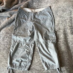 Gray Cargo Capris